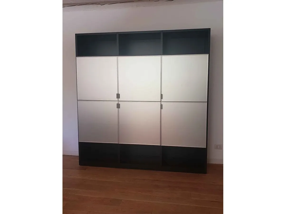 Credenza 505 in legno con vani e ante in vetro, Molteni&C 4