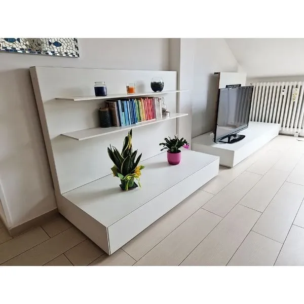 Modern design white living room furniture, MDF Italia image