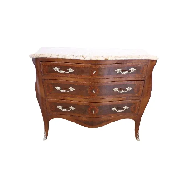 Vintage solid wood chest of drawers, image