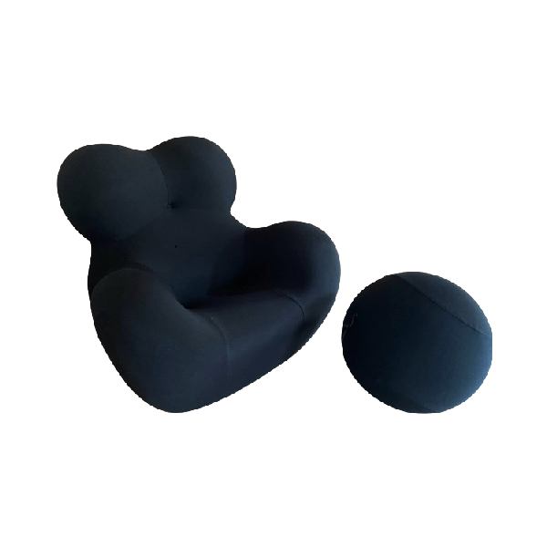 Black armchair UP5_6 2000 Big Mama by Gaetano Pesce, B&B Italia image