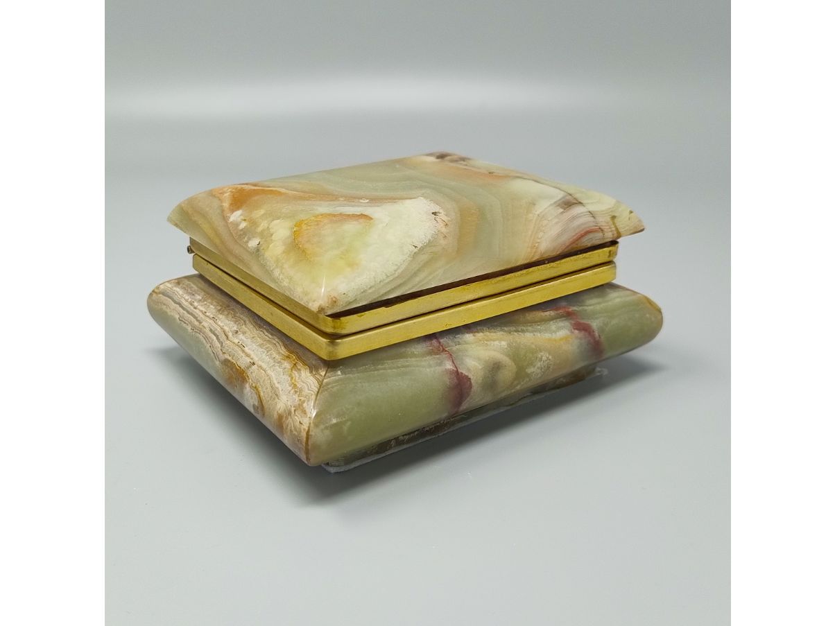 Onyx-Schmuckdose (1960er Jahre) Front