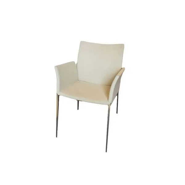 Lia armchair with armrests in fabric (grey), Zanotta image