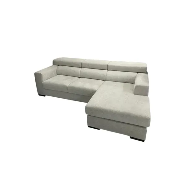 Divano con penisola reversibile Space Grey, MD Work 3