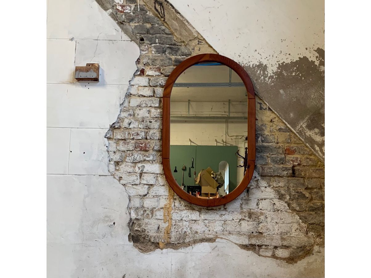 Specchio vintage in legno massello modello Iride Xlab