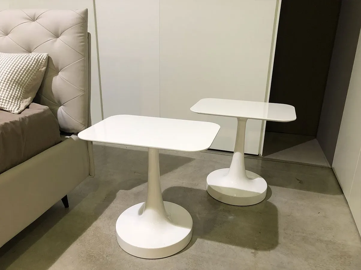 Vulcano coffee table in molded polyurethane (white) 