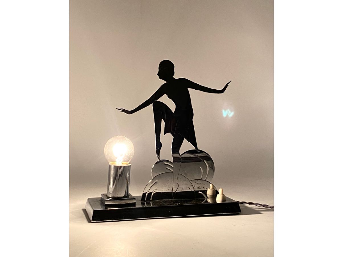 Vintage (1930s) Charleston Dancer table lamp 5