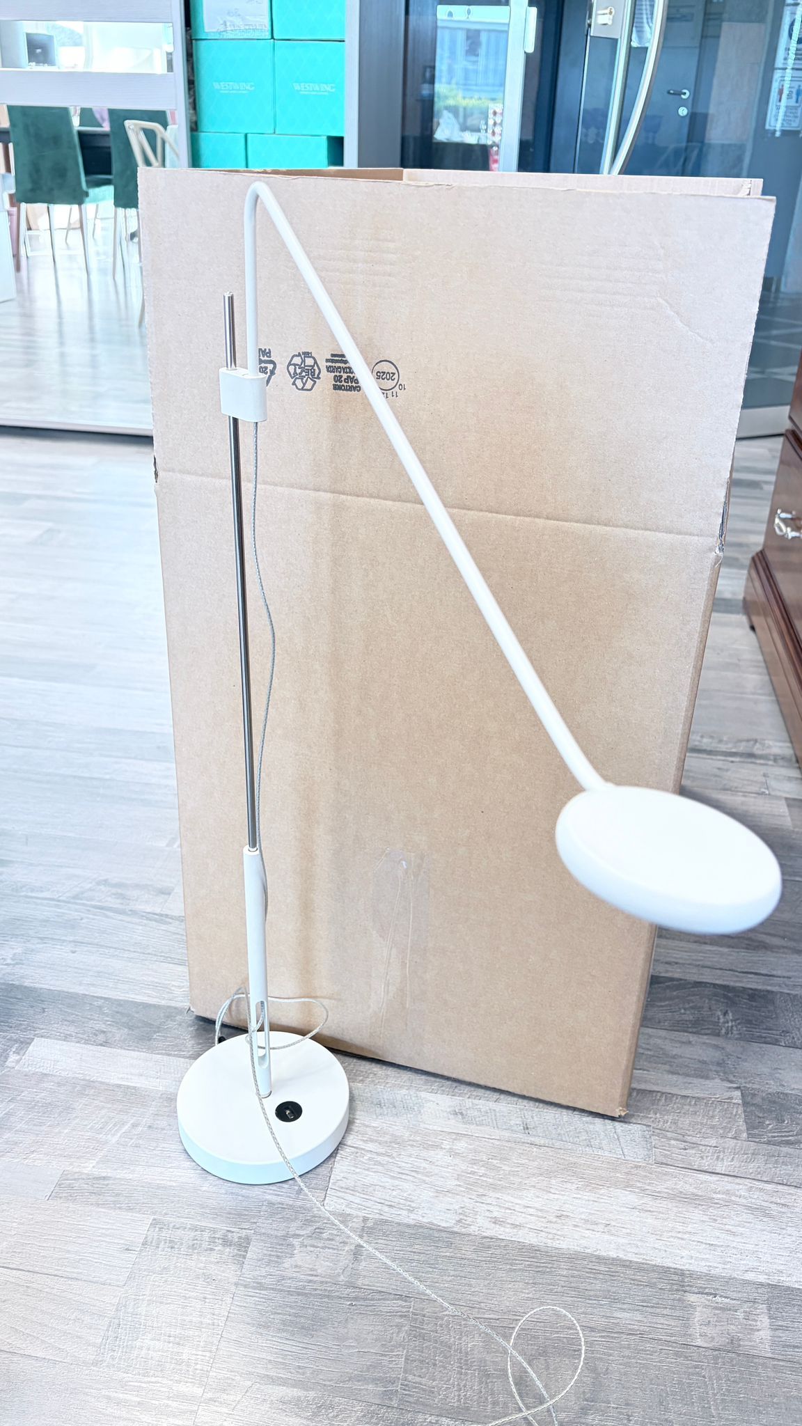 Tecla White Table Lamp Side