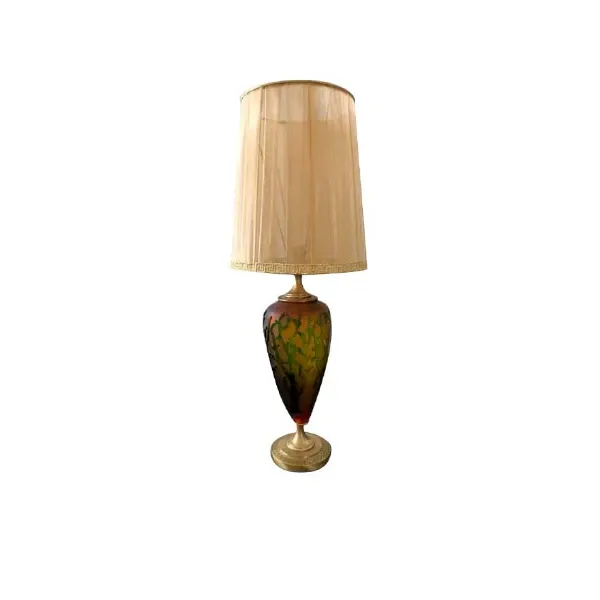 Murano glass table lamp with coral, IPM light image