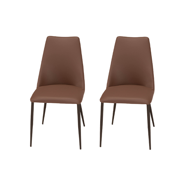 Set of 2 Ponente chairs in eco-leather, Nitesco International image