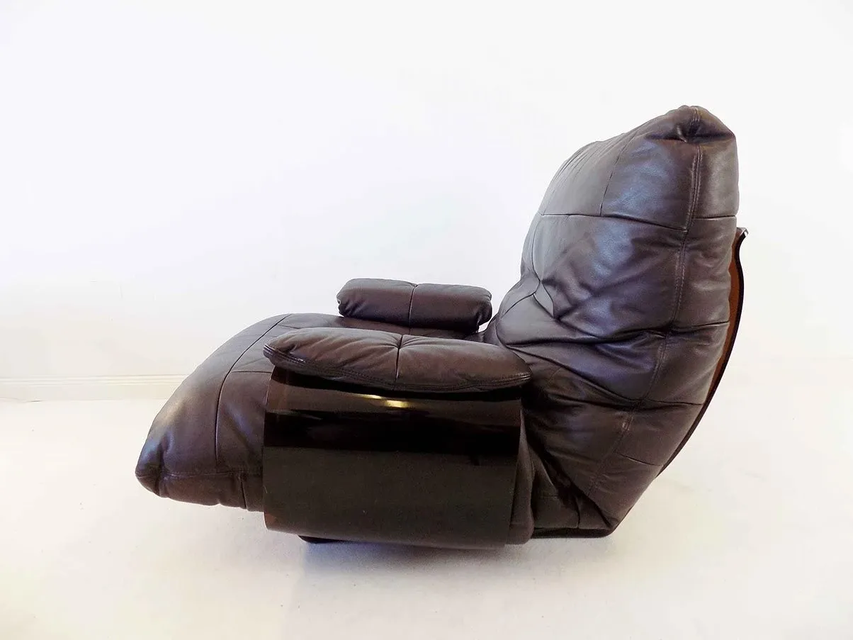 2er Set Sessel Marsala aus Leder (Braun) 