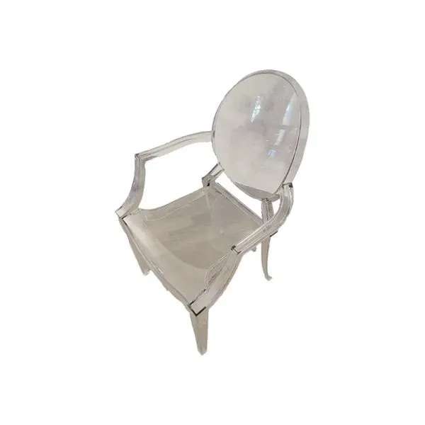 Set of 2 transparent Louis Ghost armchairs, Kartell image