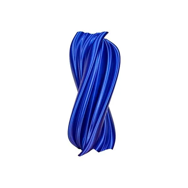 Damocle vase / sculpture in metallic blue Pla, DygoDesign image