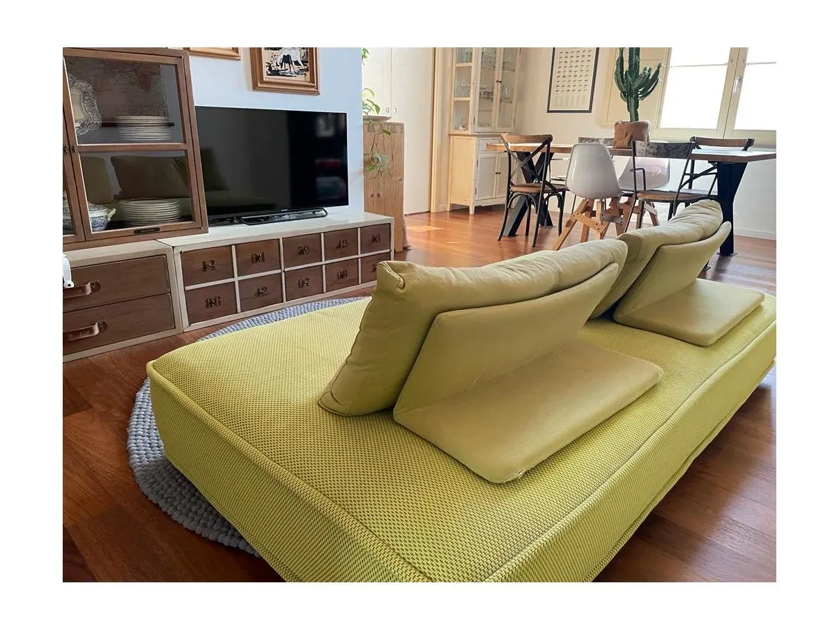 Divano 3 posti Escapade giallo, Roche Bobois 4