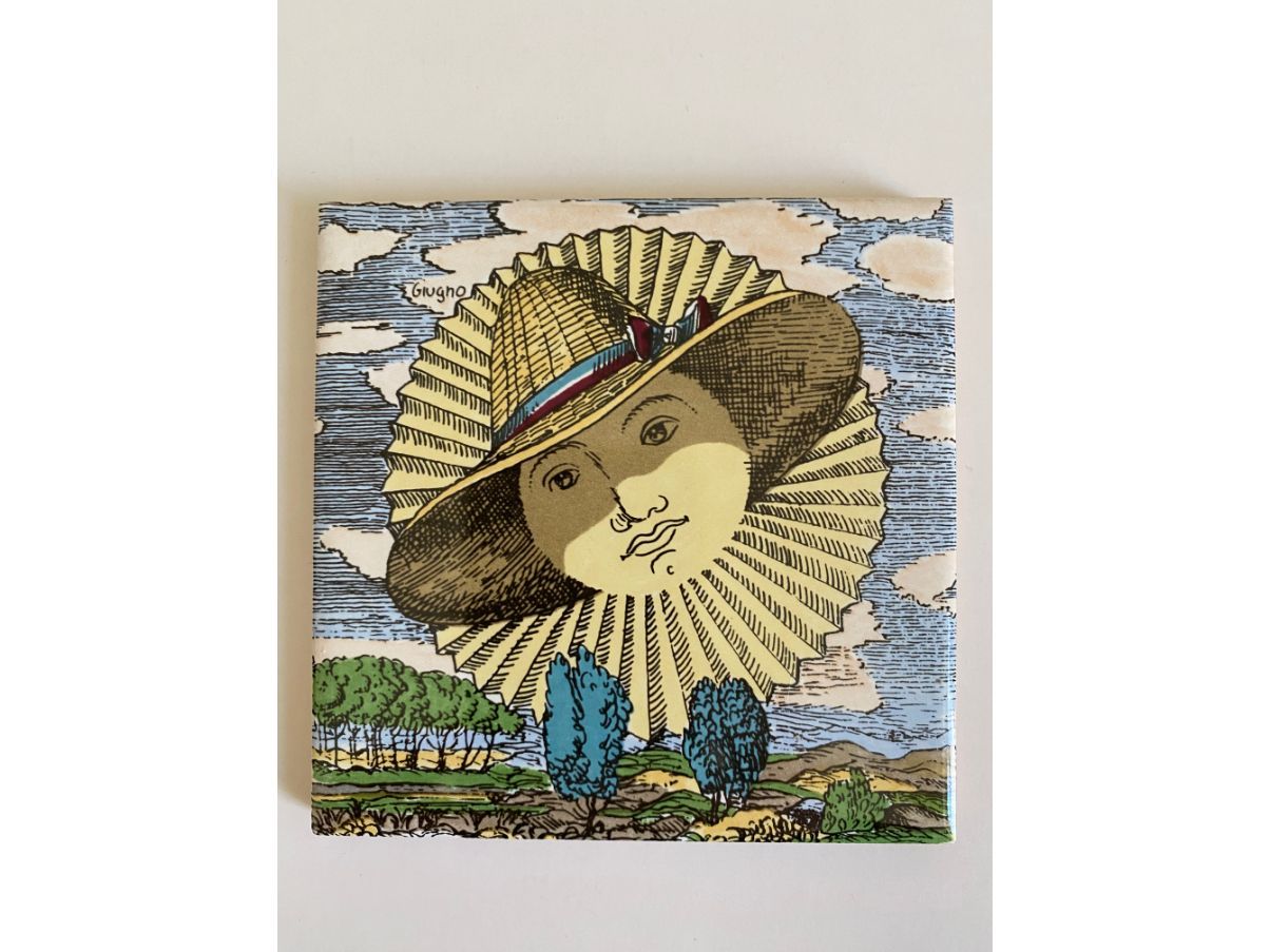 Piastrella Calendario del sole vintage (anni'70) Brand