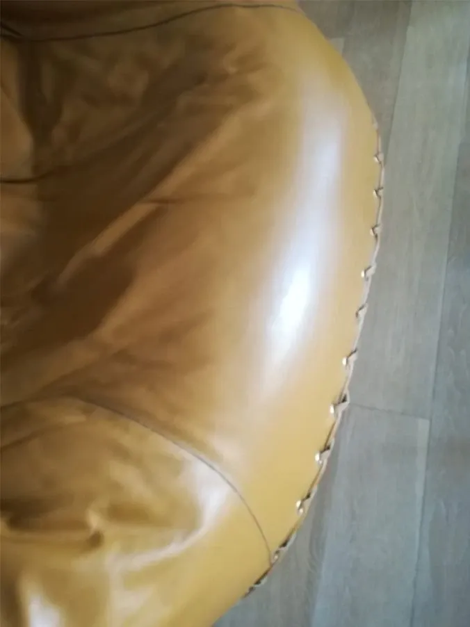 Iconic armchair Joe in brown leather (1970s), Poltronova 8