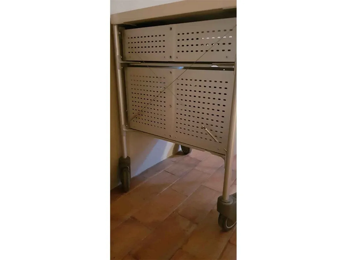 Antonio Citterio metal kitchen trolley, Arclinea 5