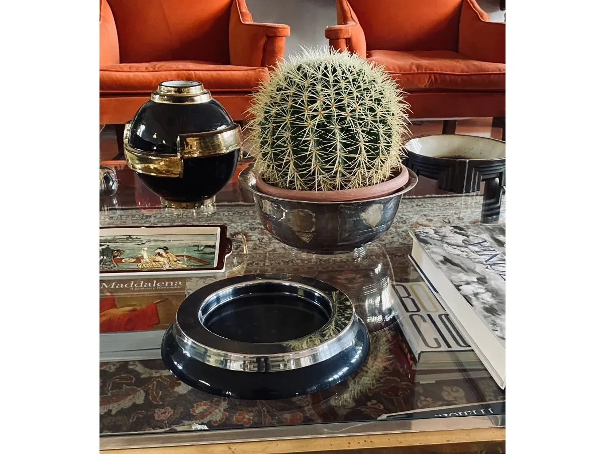 Posacenere vintage nero di Sergio Asti (anni '70), Kartell  3