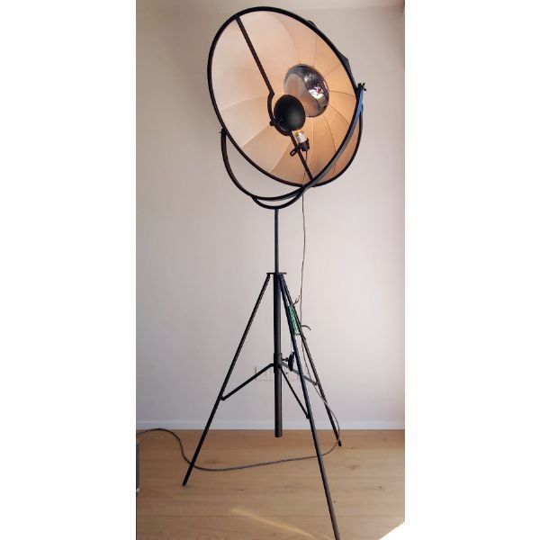 Fortuny black floor lamp, Pallucco image