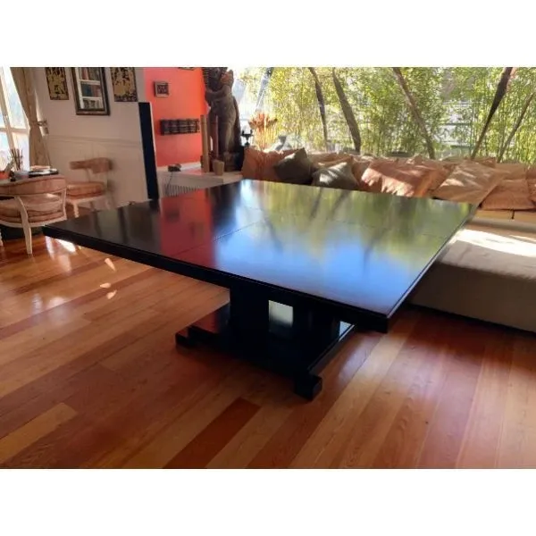 Black square table 