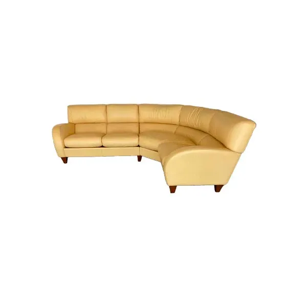 Rapsody corner sofa in leather (yellow), Poltrona Frau image