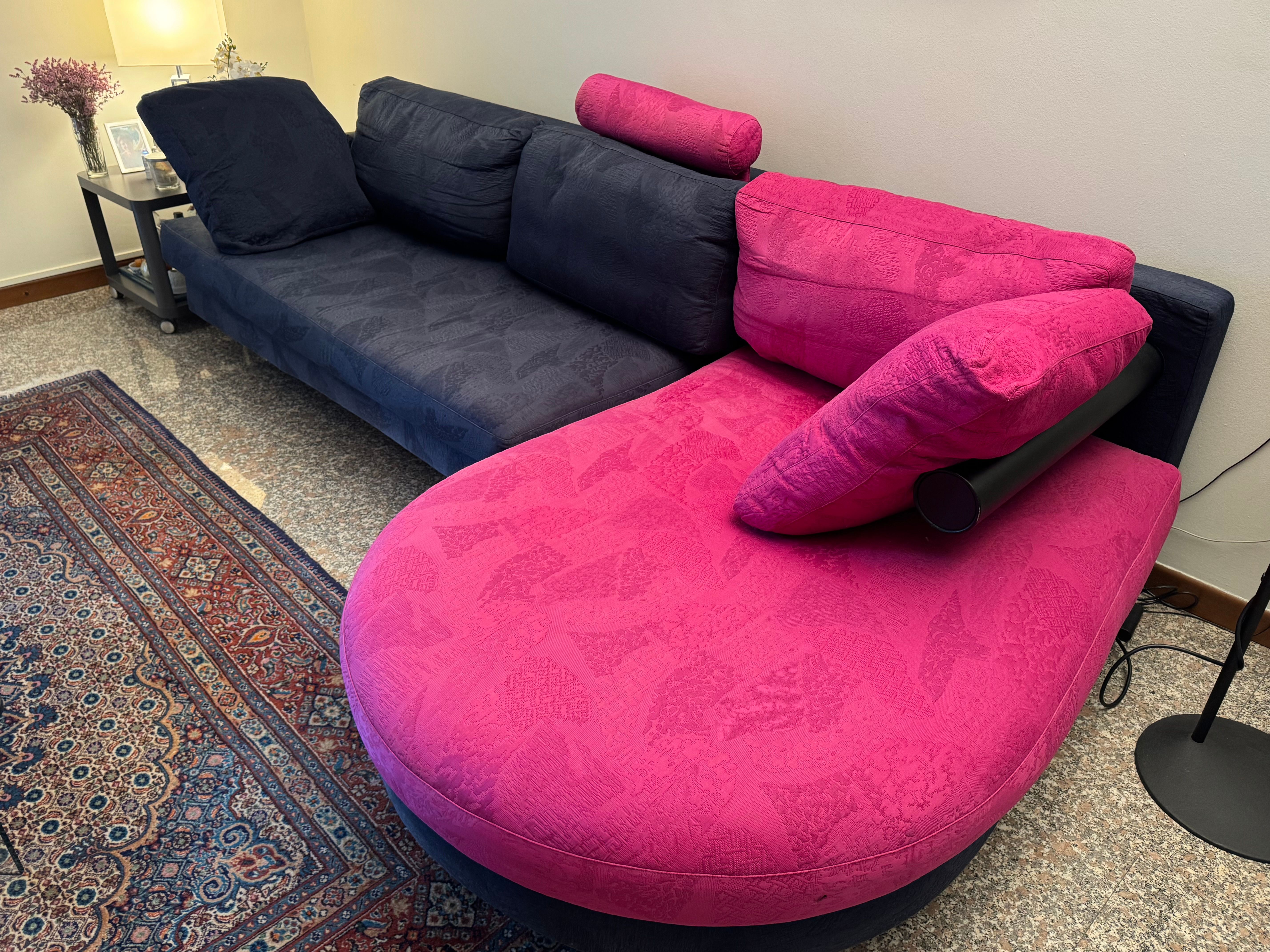 Sity Modular Fabric Sofa by Antonio Citterio (1980s) Side