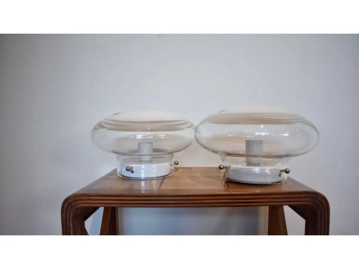Set 2 plafoniere Gill vintage (anni '60), Leucos 3