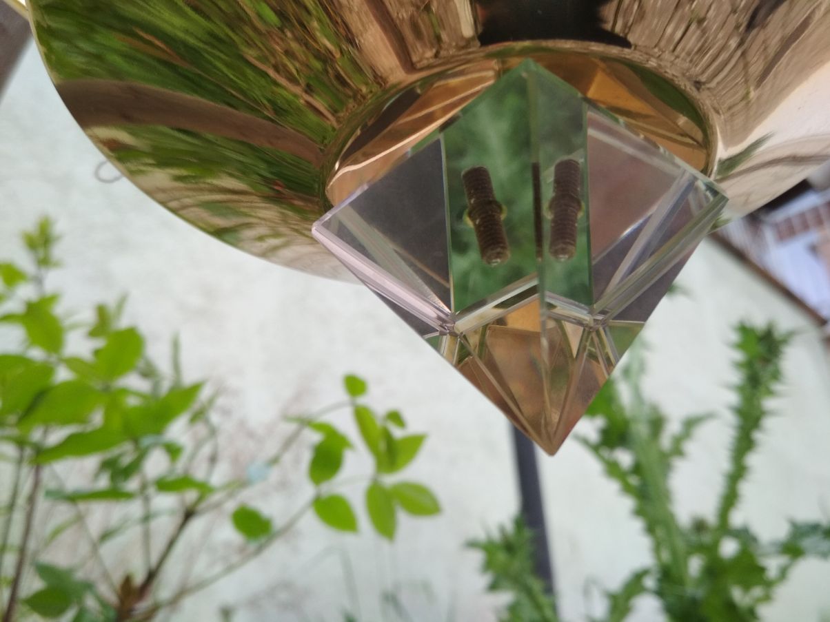 Gold plated chandelier with 8 lights 6