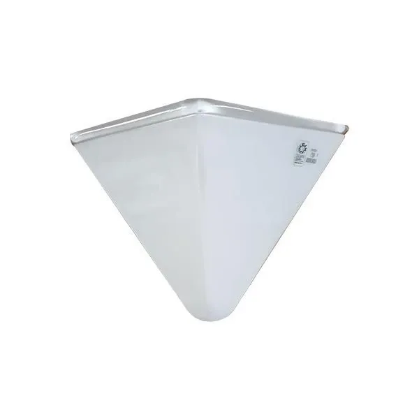 Pyramid wall lamp in opal glass, Leocus image