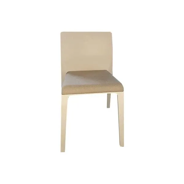 Sedia Argo In Polipropilene - Set 4 Pezzi, Colore Bianco Ottico Opaco, Tecnologia Airmoulding, Piedini Intercambiabili, Made In Italy