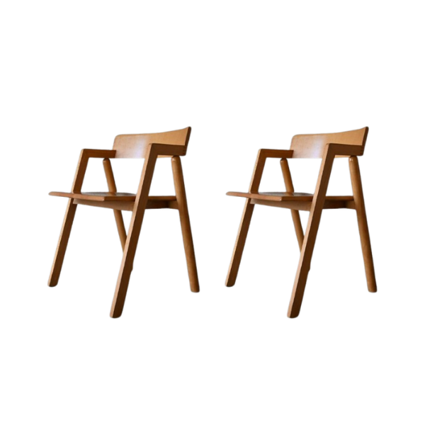 Coppia di sedie in legno di R. Pamio & Toso (anni '80) image