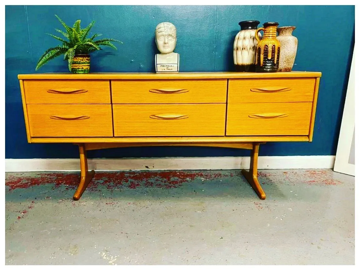 Vintage Teak Sideboard 60er Jahre 1