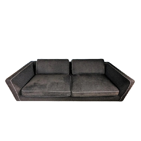 Richard 233 3-seater sofa in black velvet by Antonio Citterio, B&B Italia  image