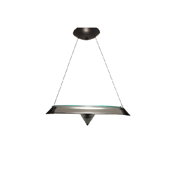 Nube glass and metal suspension lamp, Lamperti image