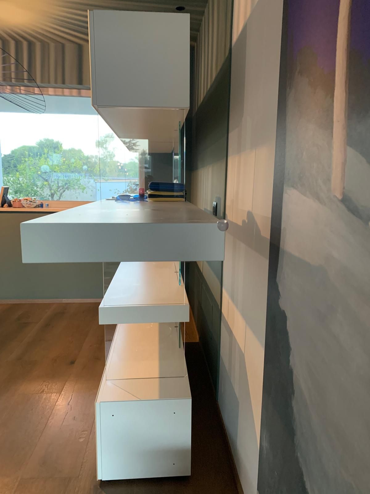 Weiße Klimaanlage Wandgerät Side