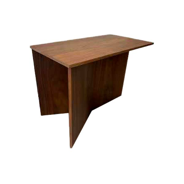 Slit Oblong modern coffee table in walnut (brown), Hay image