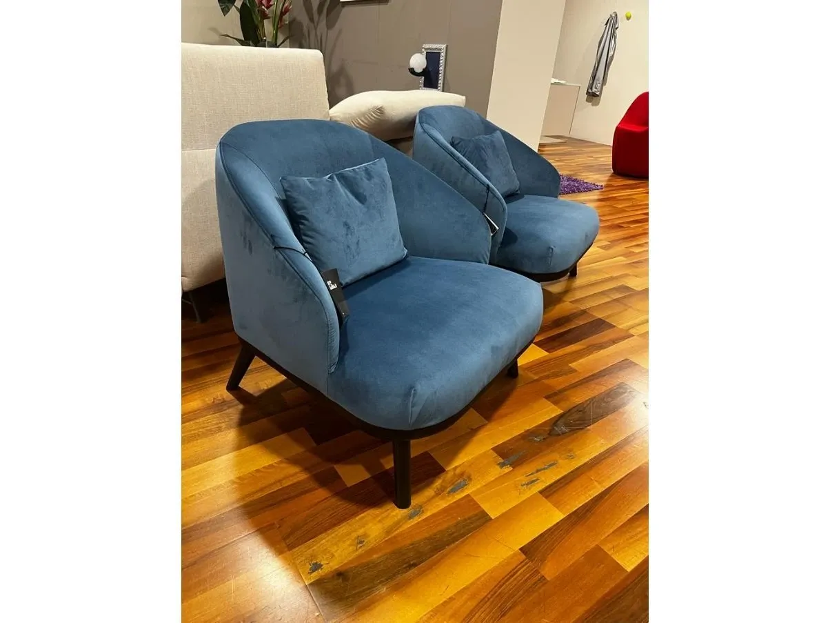 Set 2 poltrone St. Tropez in velluto, Ditre 5