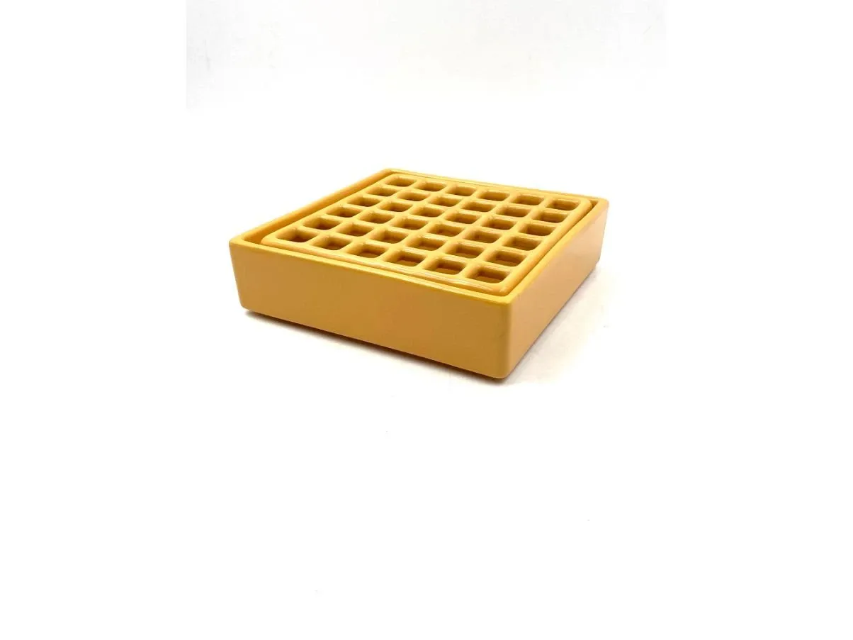 Vintage yellow ceramic ashtray (1970s) 6