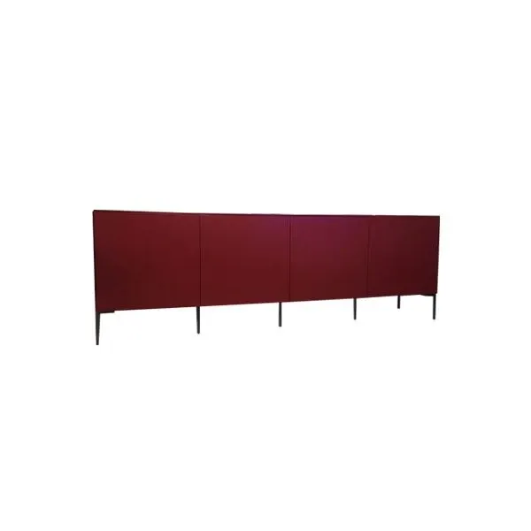 Inclinart sideboard with 4 lacquered wood doors (red), Presotto image