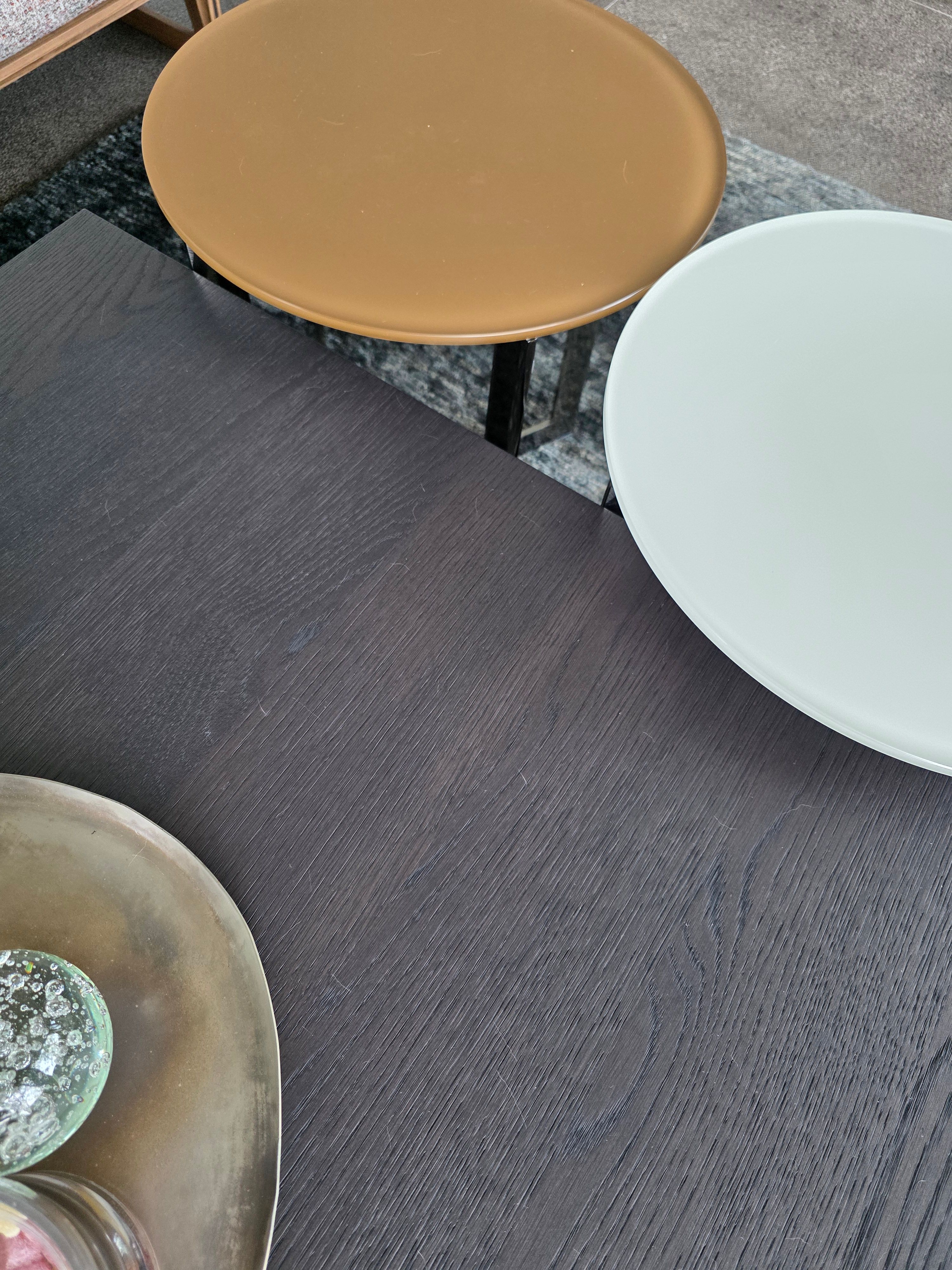 3er-Set Couchtische (Mokka/Beige) Side