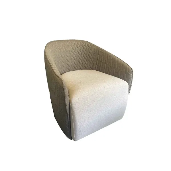 Viky armchair with removable cover in fabric (beige), LeComfort image