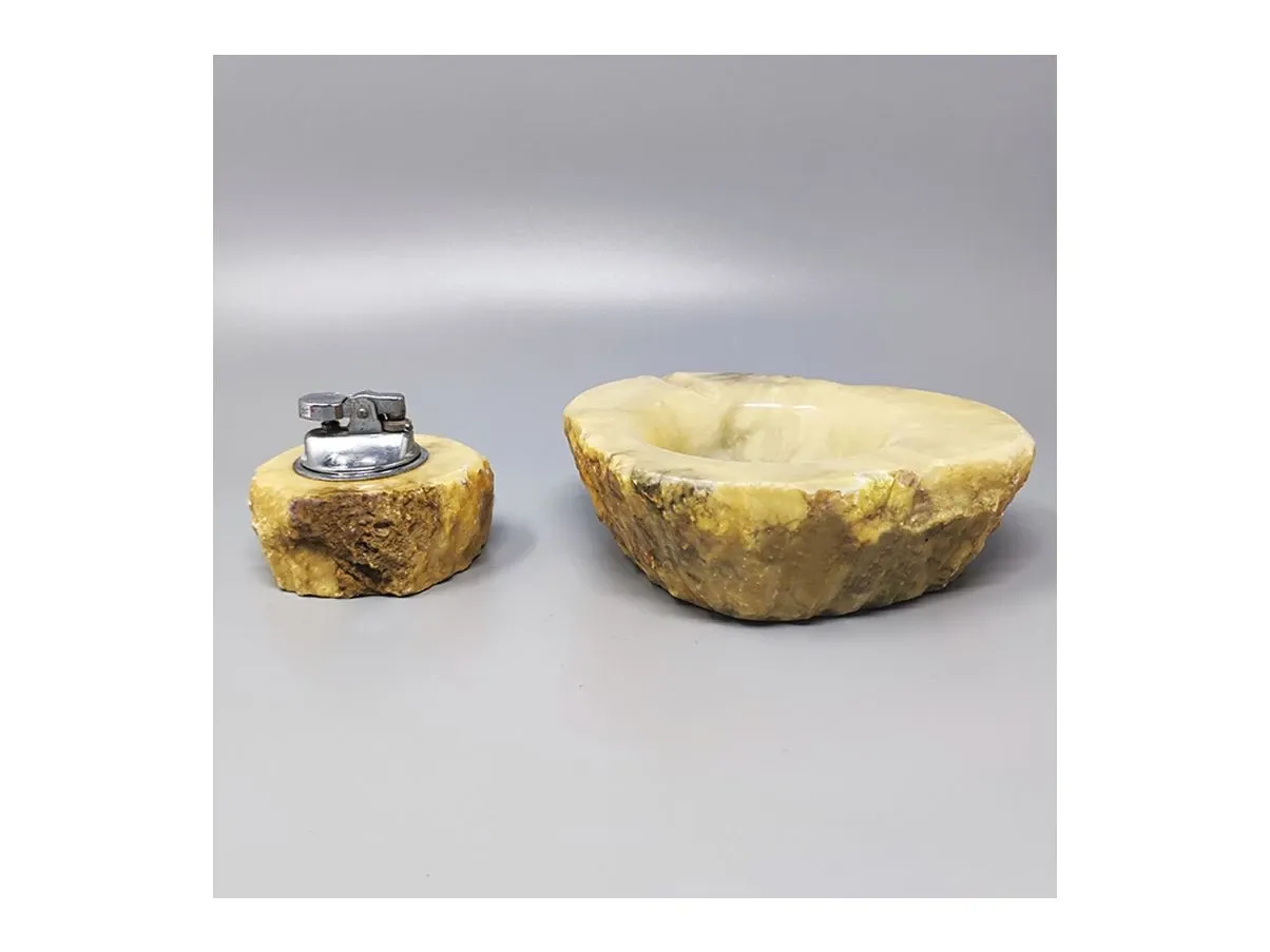 Vintage lighter and ashtray set (1960s), 1