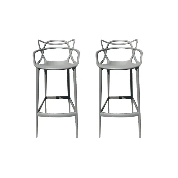 Set 2 sgabelli Masters Stool di Philippe Starck, Kartell image