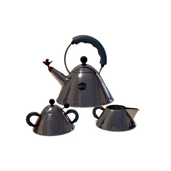 Set Kettle, Creamer and Sugar Bowl, Alessi image