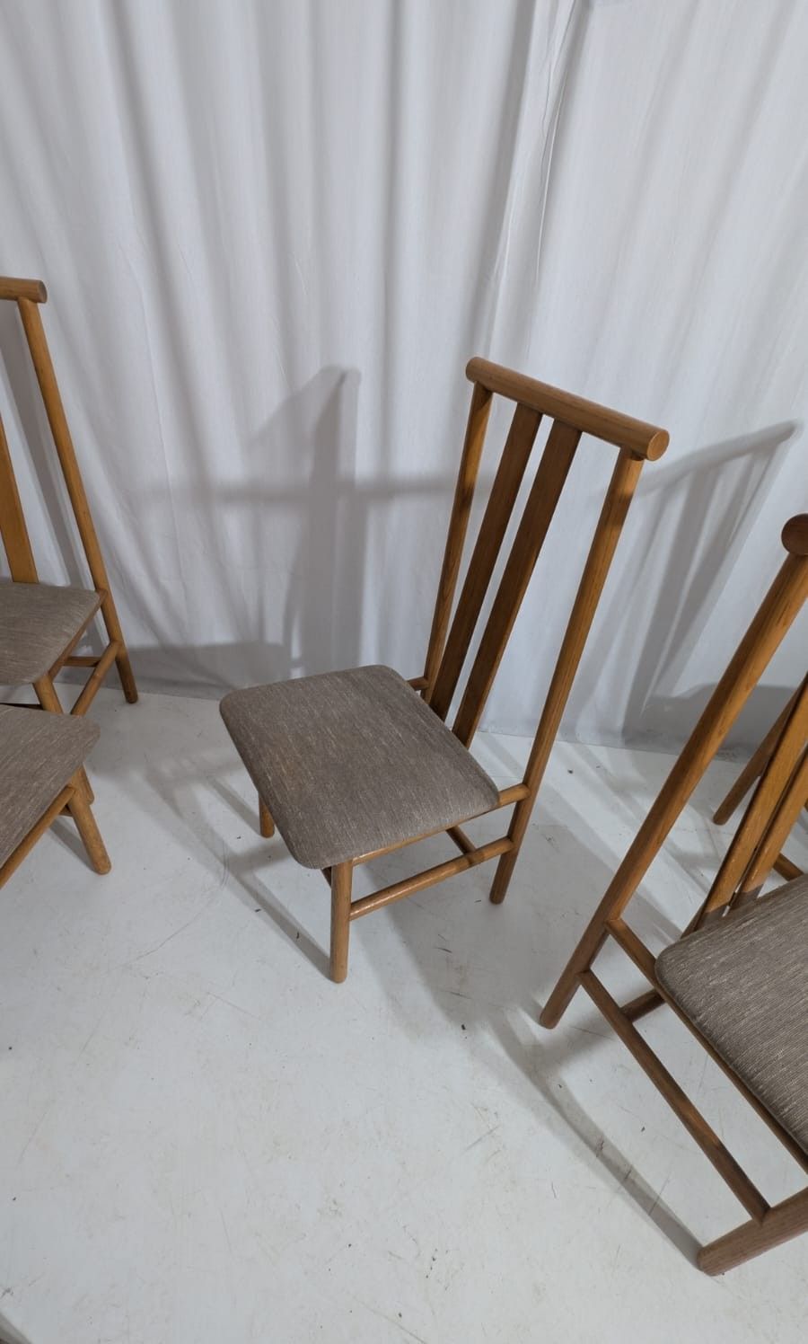 Set of 6 high back chairs Zea by Anning Sarian (1980s) Front