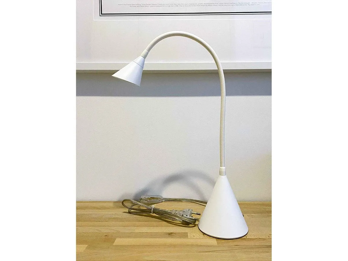Lampada da tavolo Kalla alluminio e ABS (bianco), Egoluce 4