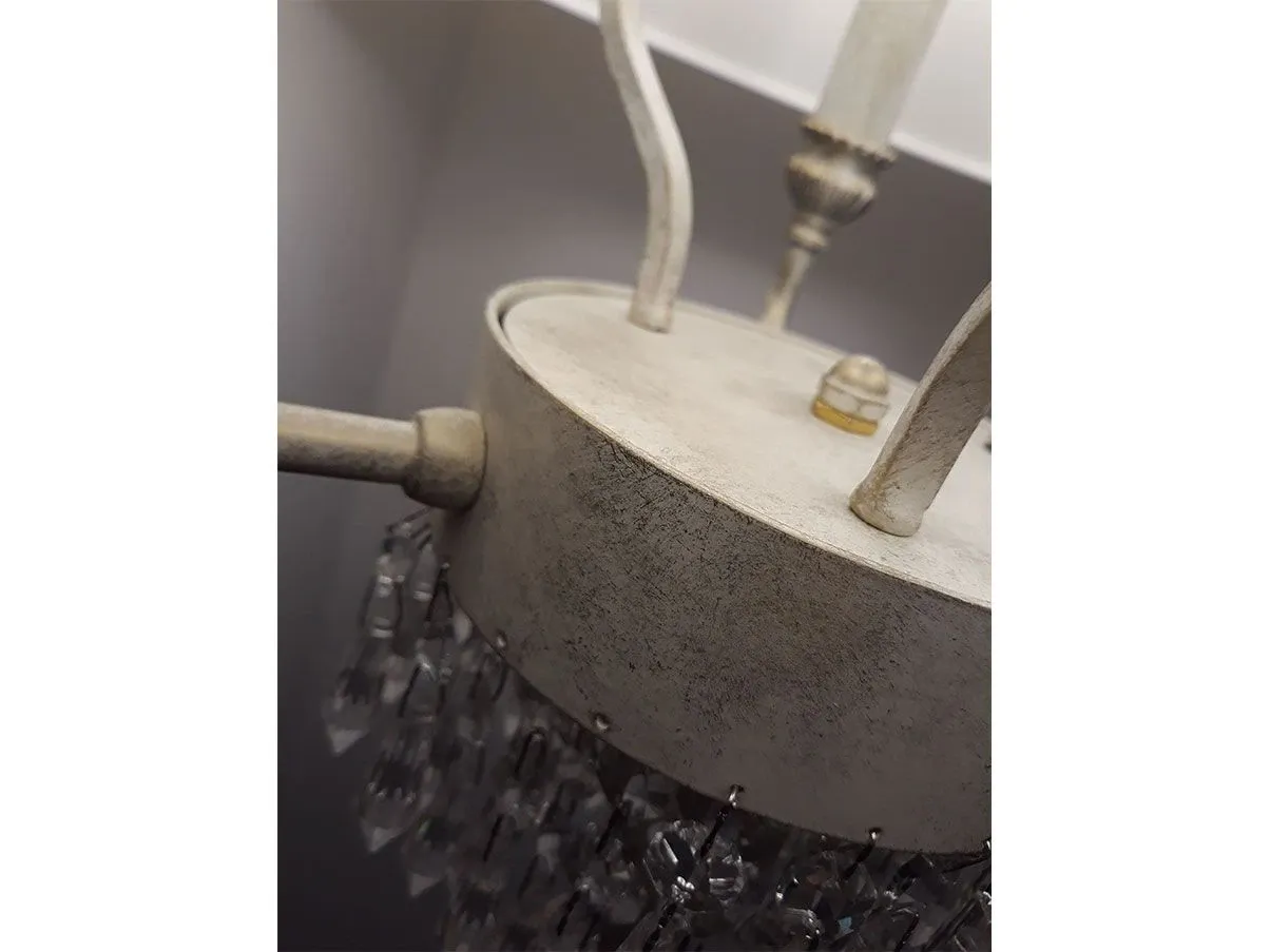 Glassé floor lamp in metal and crystal 4