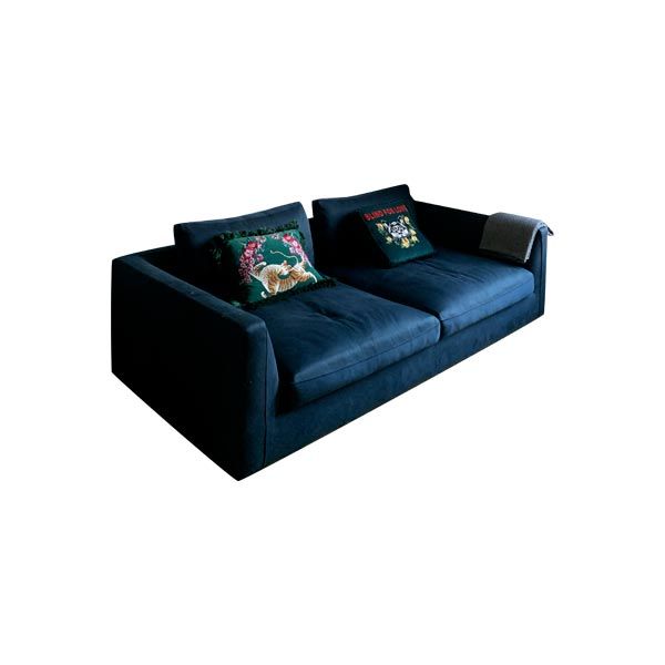 Richard 3-seater sofa in blue fabric, B&B Italia image