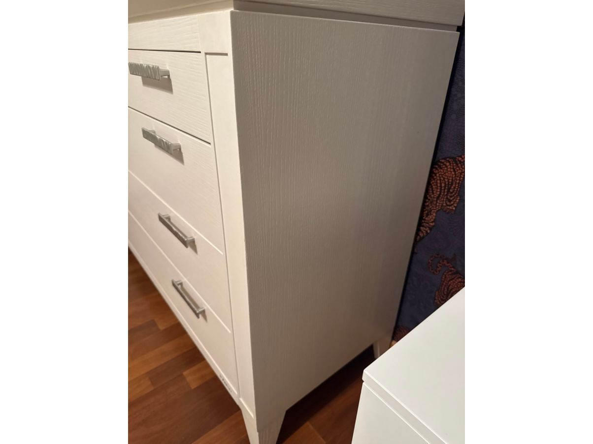 Comò Lauro collezione Melograno colore bianco Side