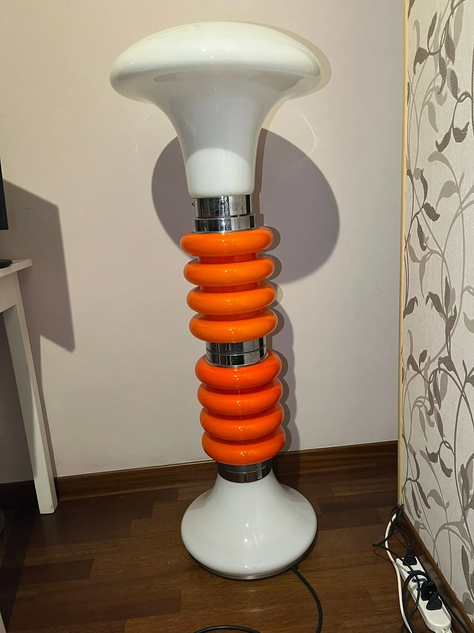 Carlo Nason two-tone glass lamp, Mazzega 