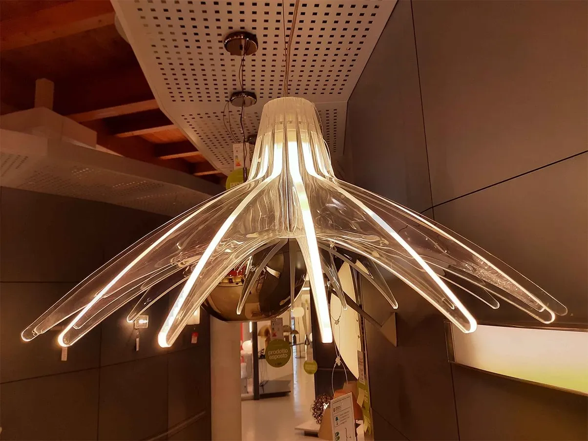 Lampada a sospensione D49 Agave in policarbonato, Luceplan 